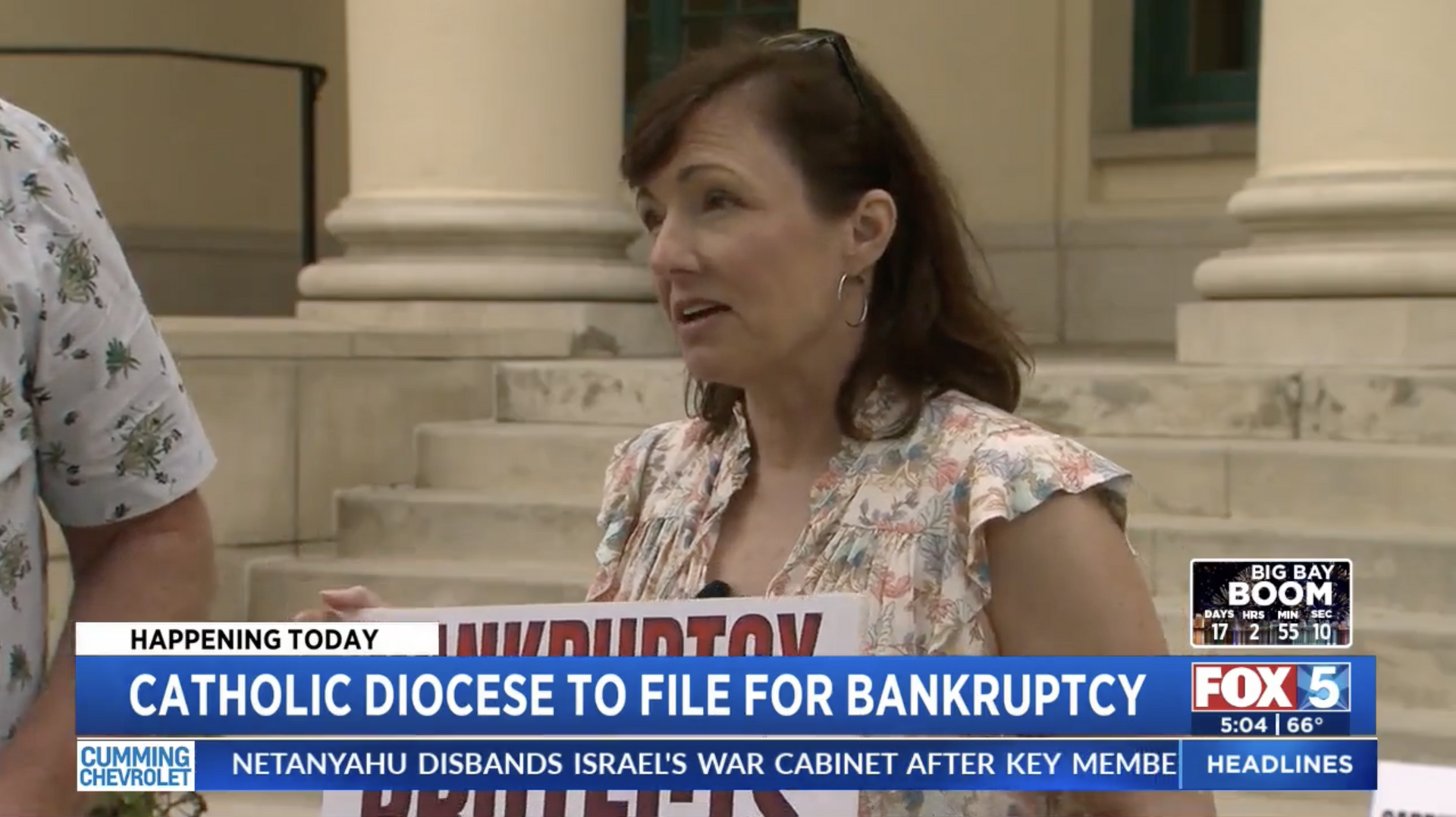 Advocates protest Catholic Diocese of San Diego filing of Chapter 11 bankruptcy protection