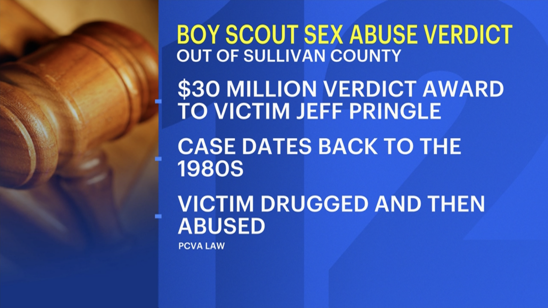 $30M verdict awarded in Sullivan County Boy Scout sex abuse case