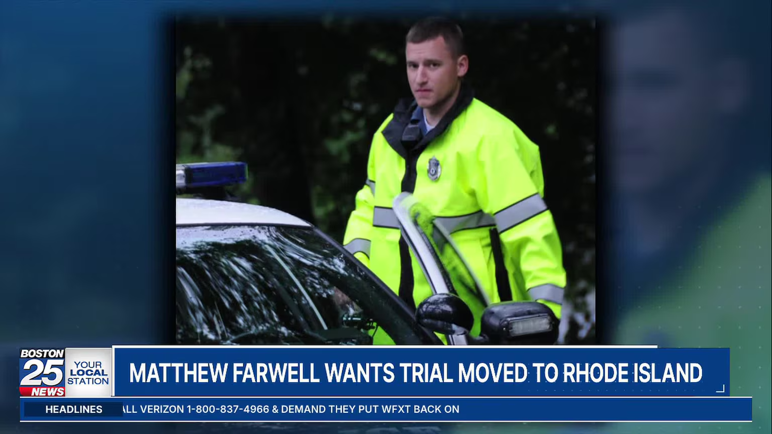 Matthew Farwell wants trial moved to Rhode Island