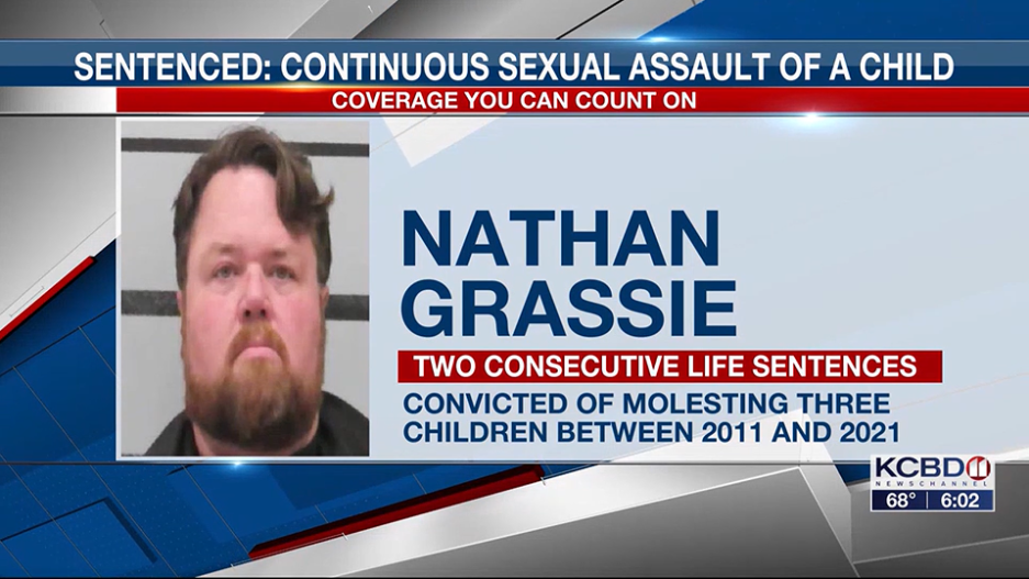 Nathan Grassie sentenced to life in prison for sexual abuse of multiple children